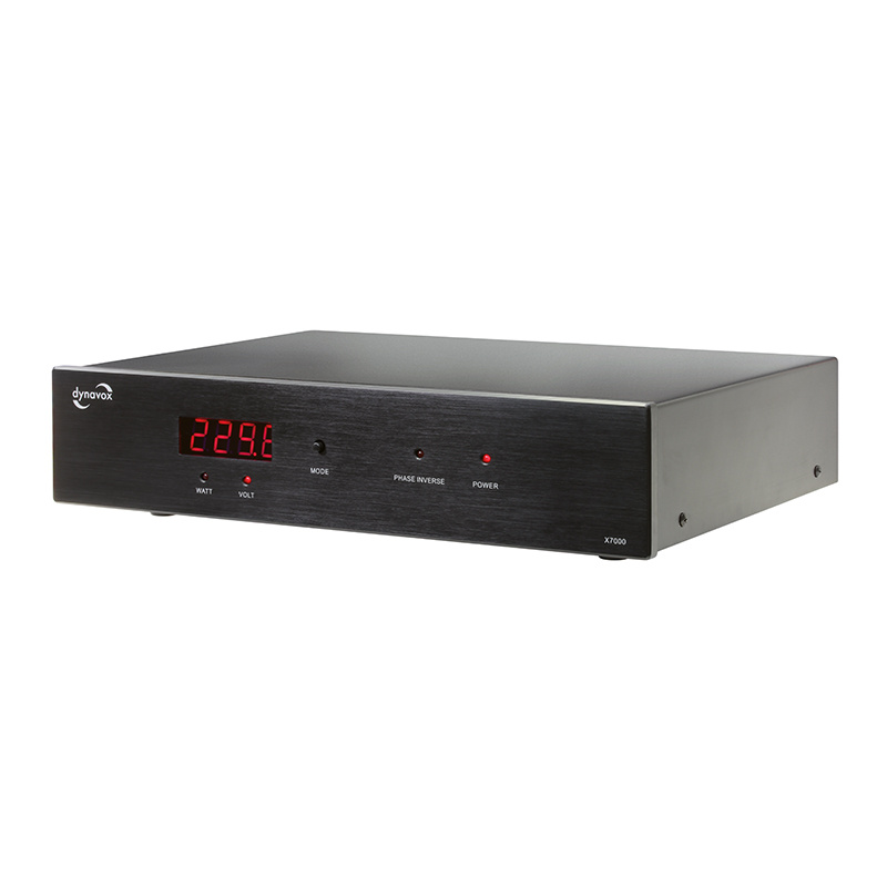 Dynavox X7000 nettfilter med Watt/Volt-display, svart