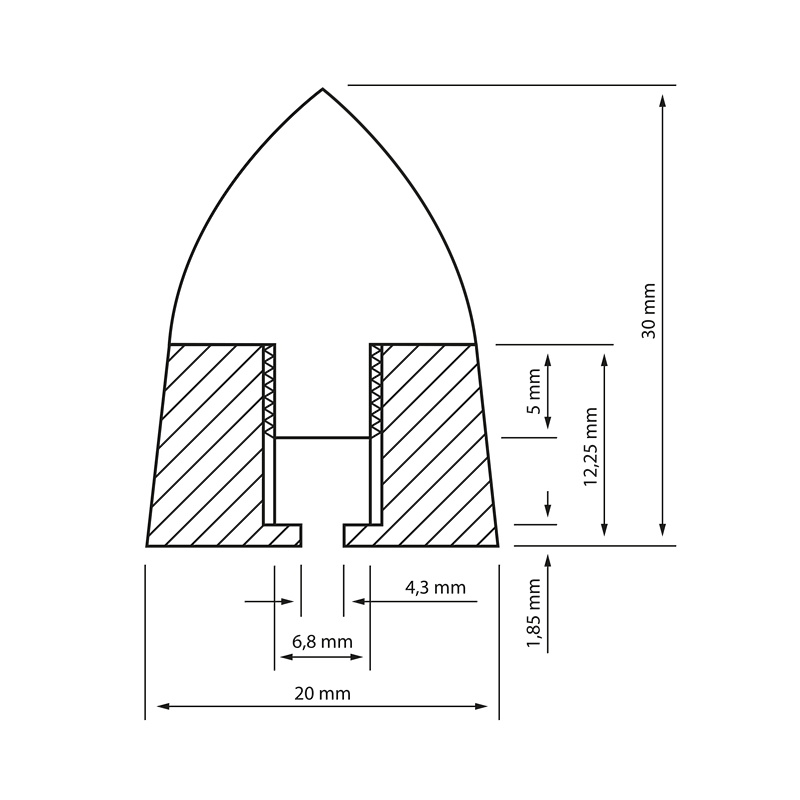 Dynavox Sub Watt Absorber, 4-pakning svart