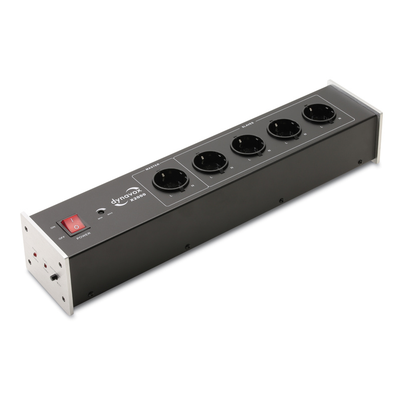 Dynavox X2000 nettfilter med Master/Slave-funksjon, sølv