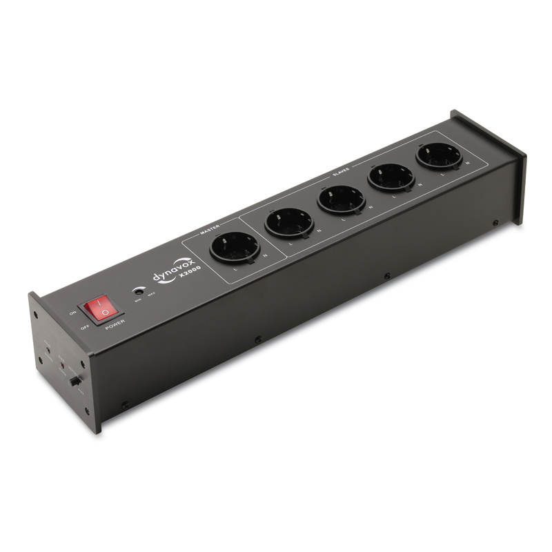 Dynavox X2000 nettfilter med Master/Slave-funksjon, svart