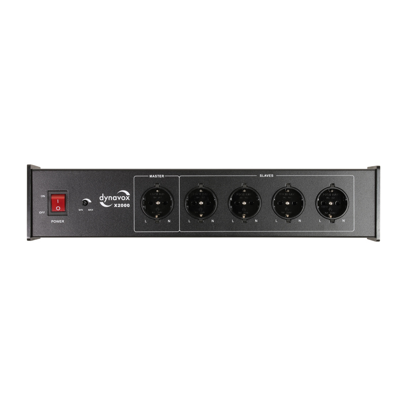 Dynavox X2000 nettfilter med Master/Slave-funksjon, svart