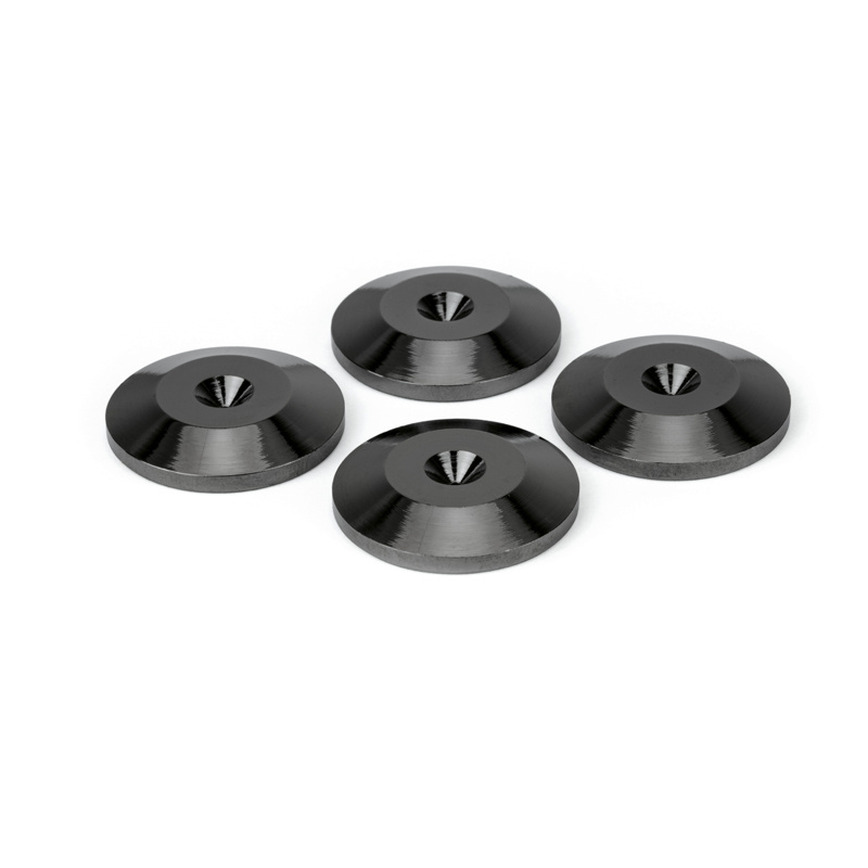 Dynavox spikesunderlag 4-pakning, svarte