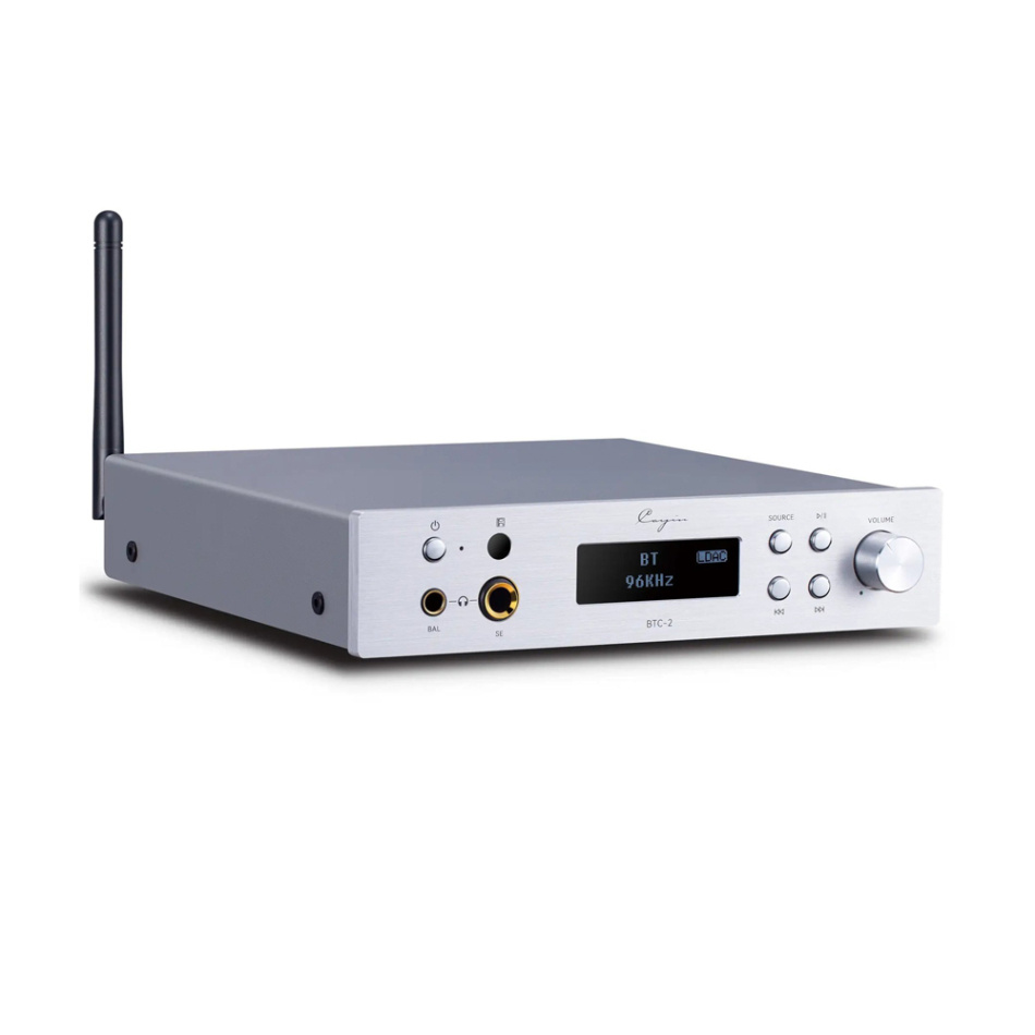 Cayin BTC-2 hodetelefonforsterker med DAC & Bluetooth, sølv
