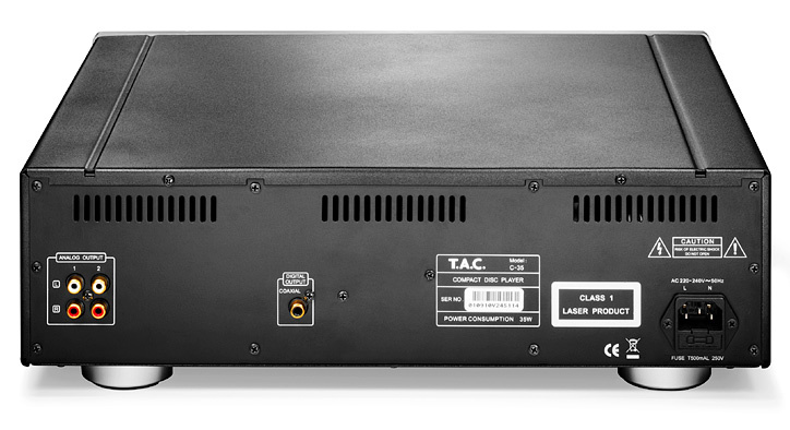 T.A.C C-35 rørbestykket CD-spiller, sølv