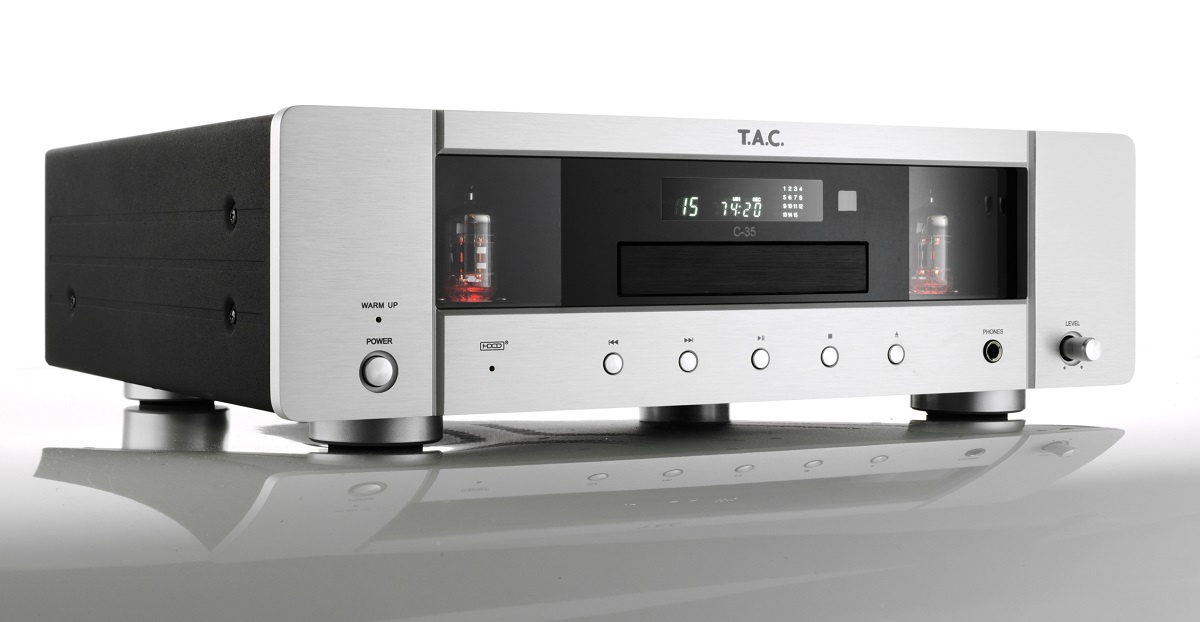 T.A.C C-35 rørbestykket CD-spiller, sølv
