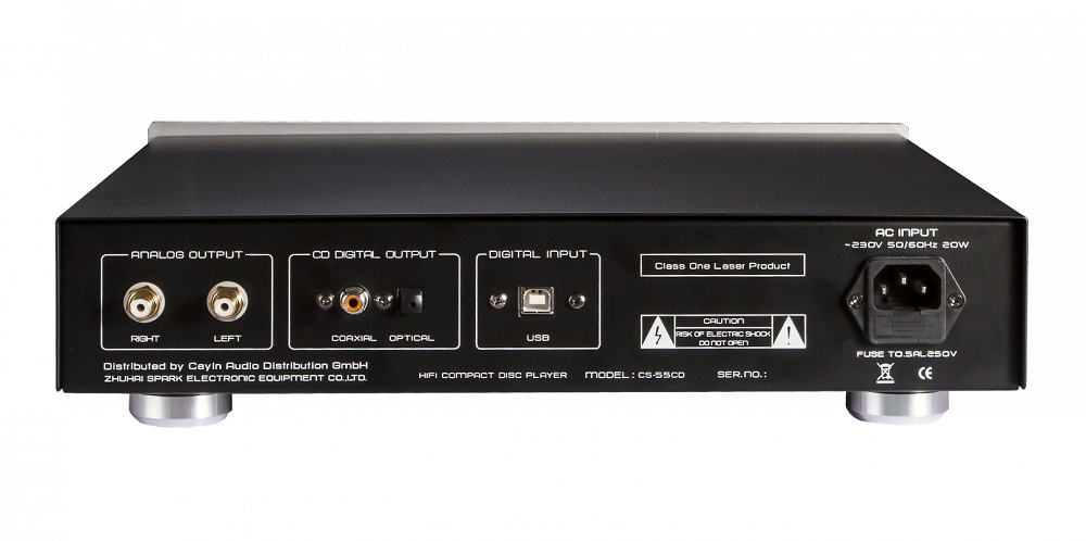 Cayin CS-55CD CD-spiller med USB DAC, svart