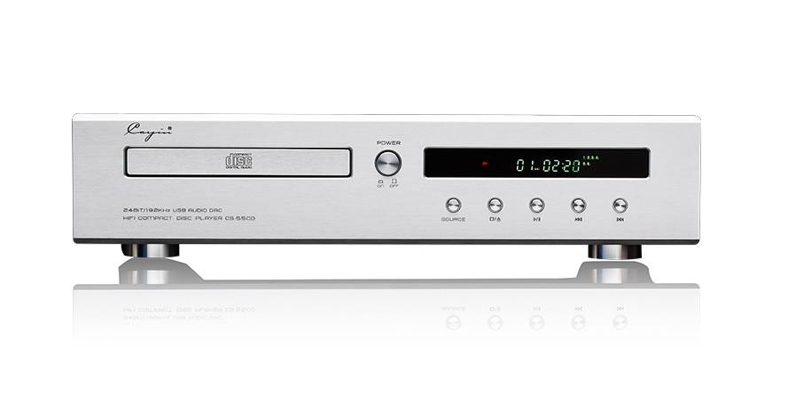 Cayin CS-55CD CD-spiller med USB DAC, sølv