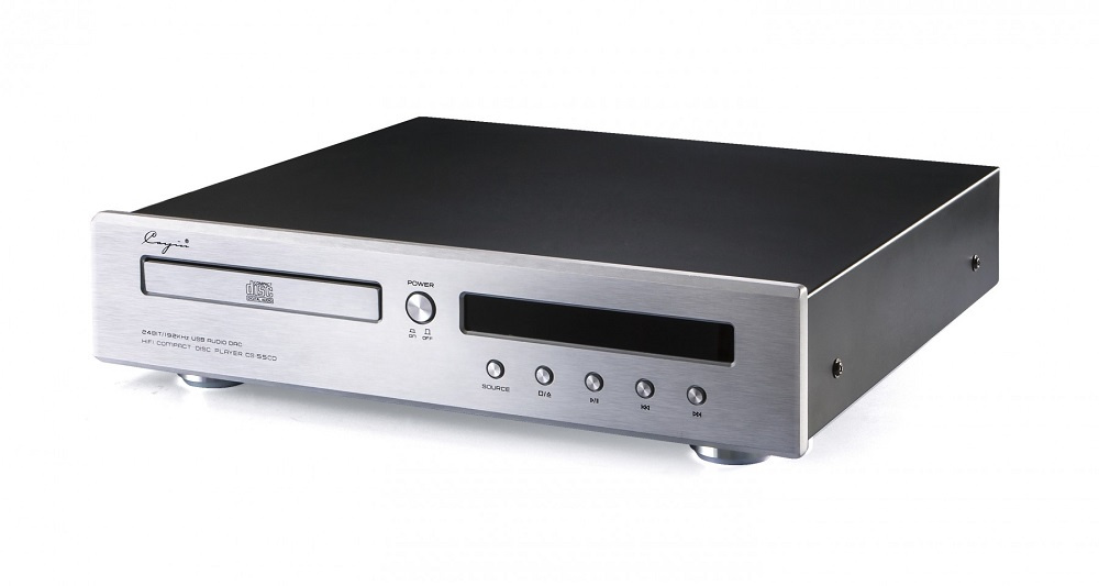 Cayin CS-55CD CD-spiller med USB DAC, sølv