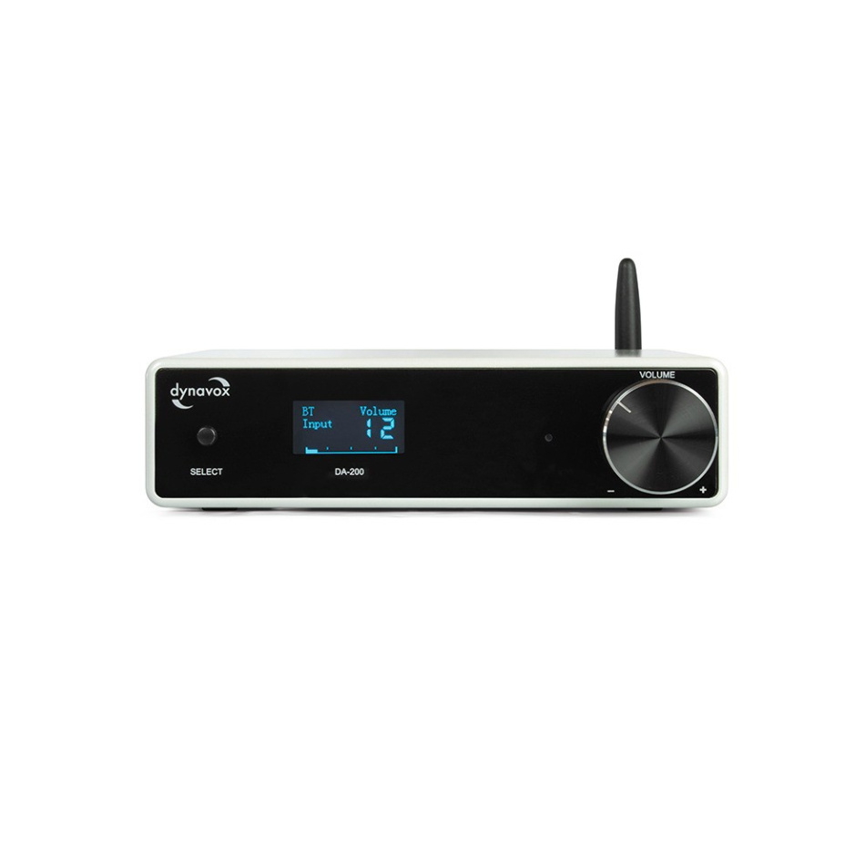 Dynavox DA-200 kompakt forsterker med Bluetooth & DAC, hvit
