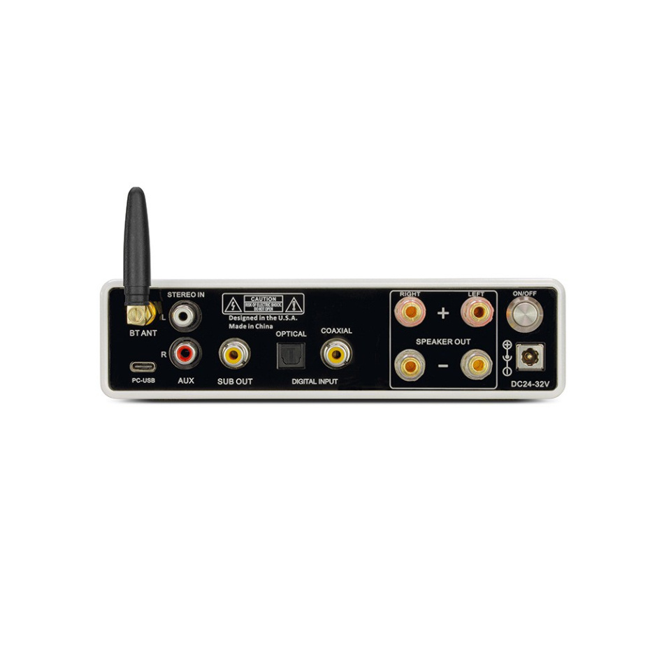 Dynavox DA-200 kompakt forsterker med Bluetooth & DAC, hvit