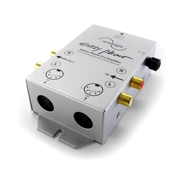 Analogis Easy Phono RIAA-trinn med DIN & RCA