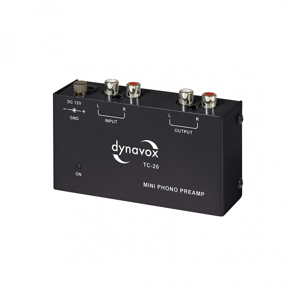 Dynavox TC-20 RIAA-trinn for platespiller, svart