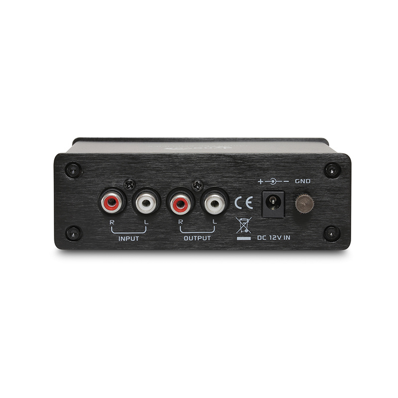 Dynavox TC-5B RIAA-trinn med batteridrift for platespiller, svart