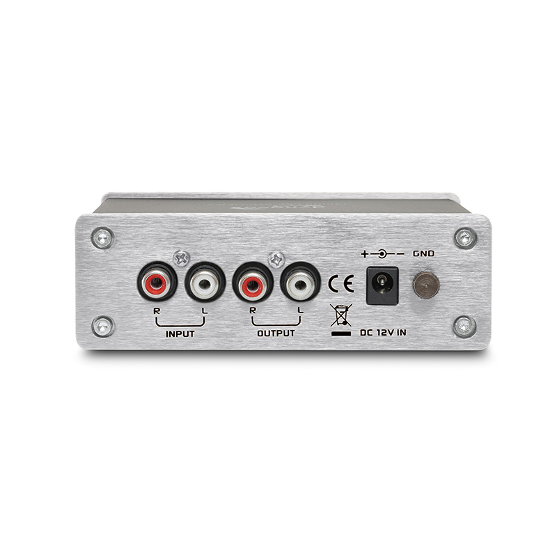 Dynavox TC-5B RIAA-trinn med batteridrift for platespiller, sølv