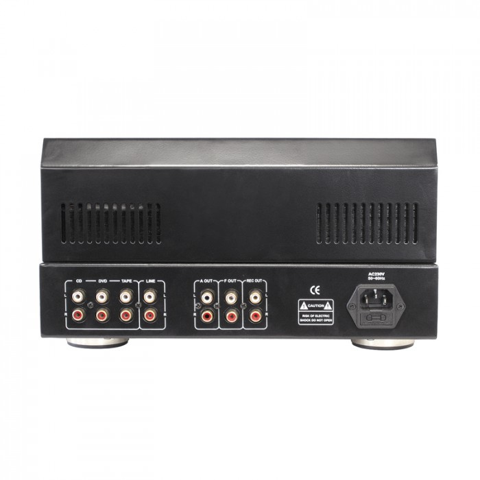 Dynavox TPR-1 kompakt rørbestykket stereoforforsterker, svart
