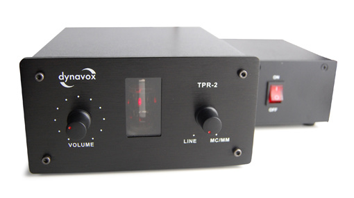 Dynavox TPR-2 rørbestykket RIAA-trinn for platespiller, svart