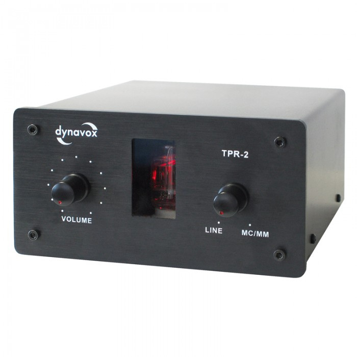 Dynavox TPR-2 rørbestykket RIAA-trinn for platespiller, svart