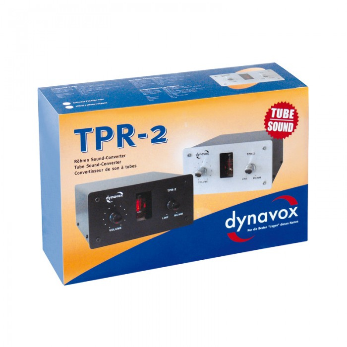 Dynavox TPR-2 rørbestykket RIAA-trinn for platespiller, svart