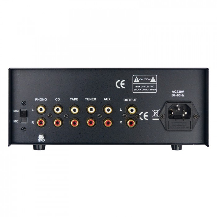Dynavox TPR-3 kompakt rørbestykket stereoforforsterker, svart