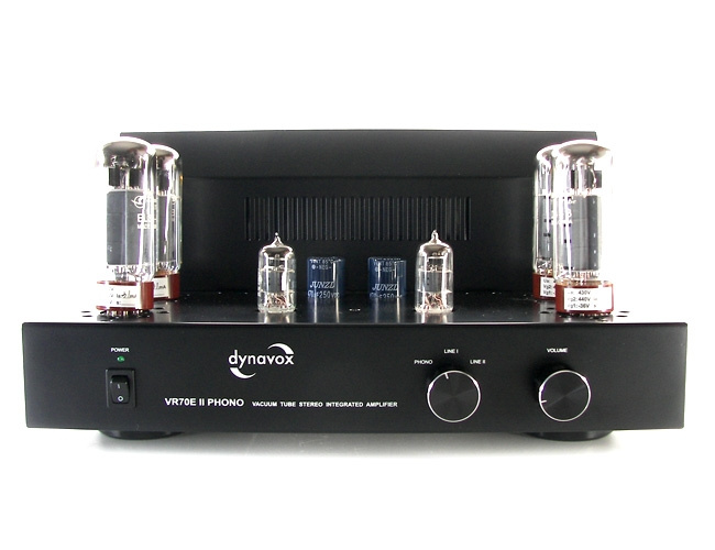 Dynavox VR-70E II Phono, rørforsterker med RIAA, svart
