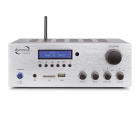 Dynavox VT80MK kompakt stereoforsterker med Bluetooth & Radio, sølv Dynavox VT80MK kompakt stereoforsterker med Bluetooth & Radio, sølv