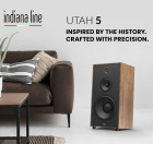 Indiana Line Utah 5 vintage-inspirerte gulvhøyttalere, valnøtt par Indiana Line Utah 5 vintage-inspirerte gulvhøyttalere, valnøtt par