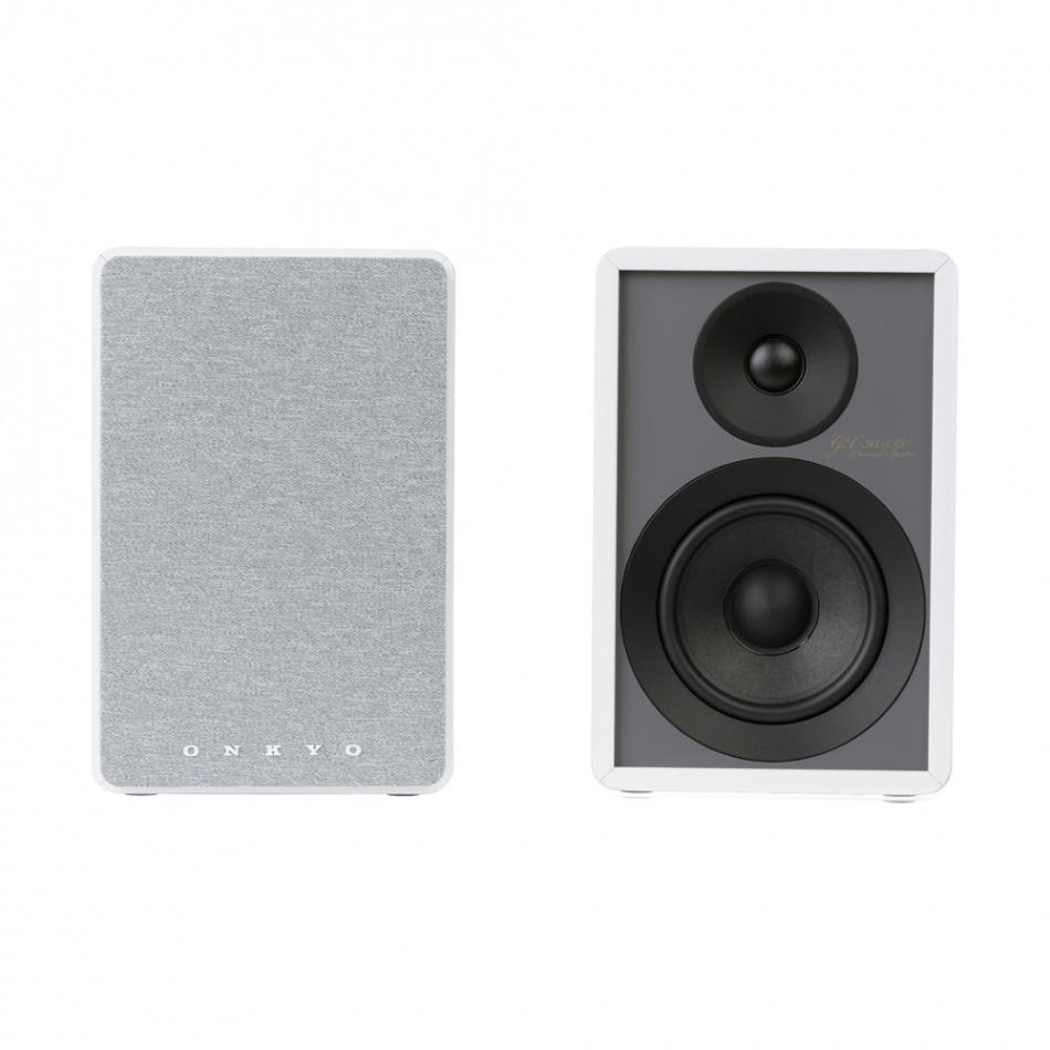 Onkyo GX-30ARC aktive stereohøyttalere med HDMI ARC, hvitt par