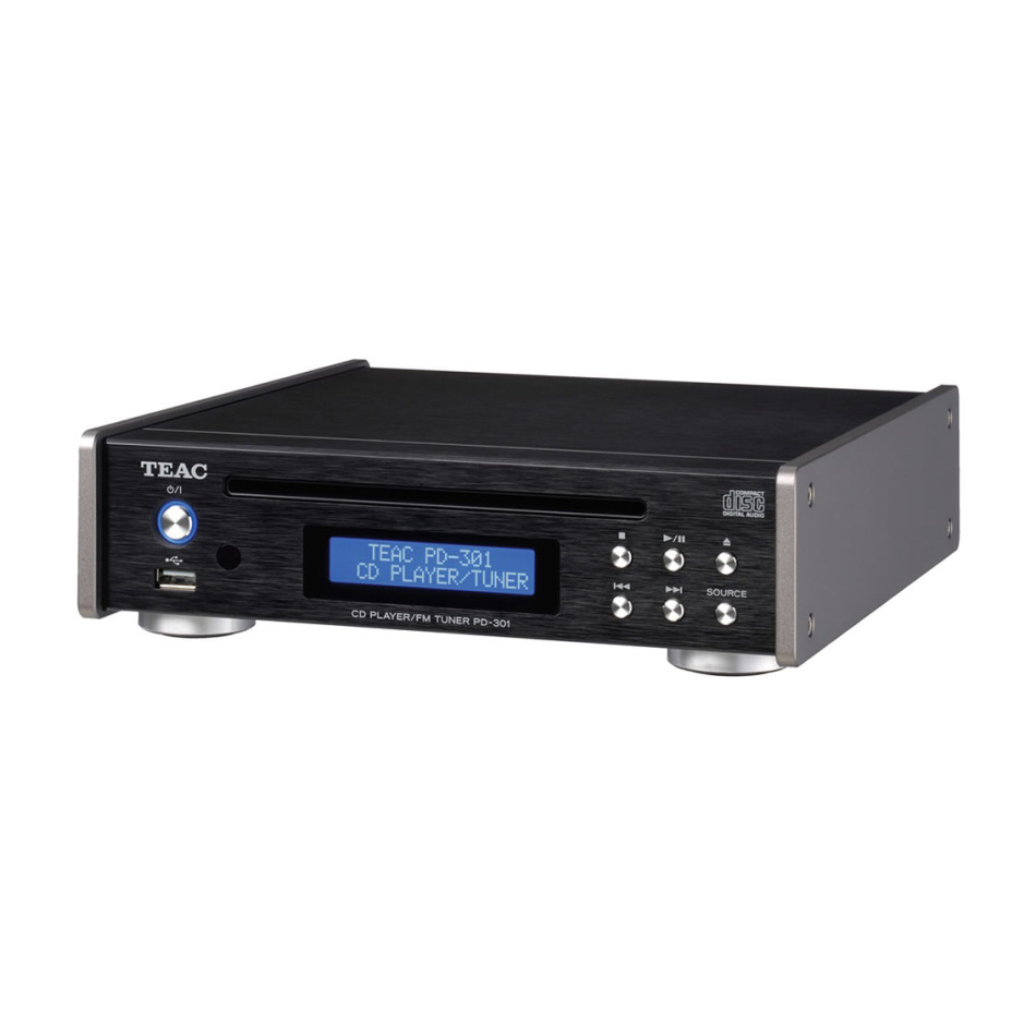 Teac PD-301DAB-X kompakt CD-spiller med radio, svart