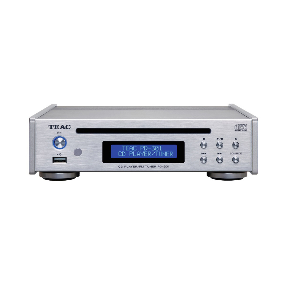 Teac PD-301DAB-X kompakt CD-spiller med radio, sølv
