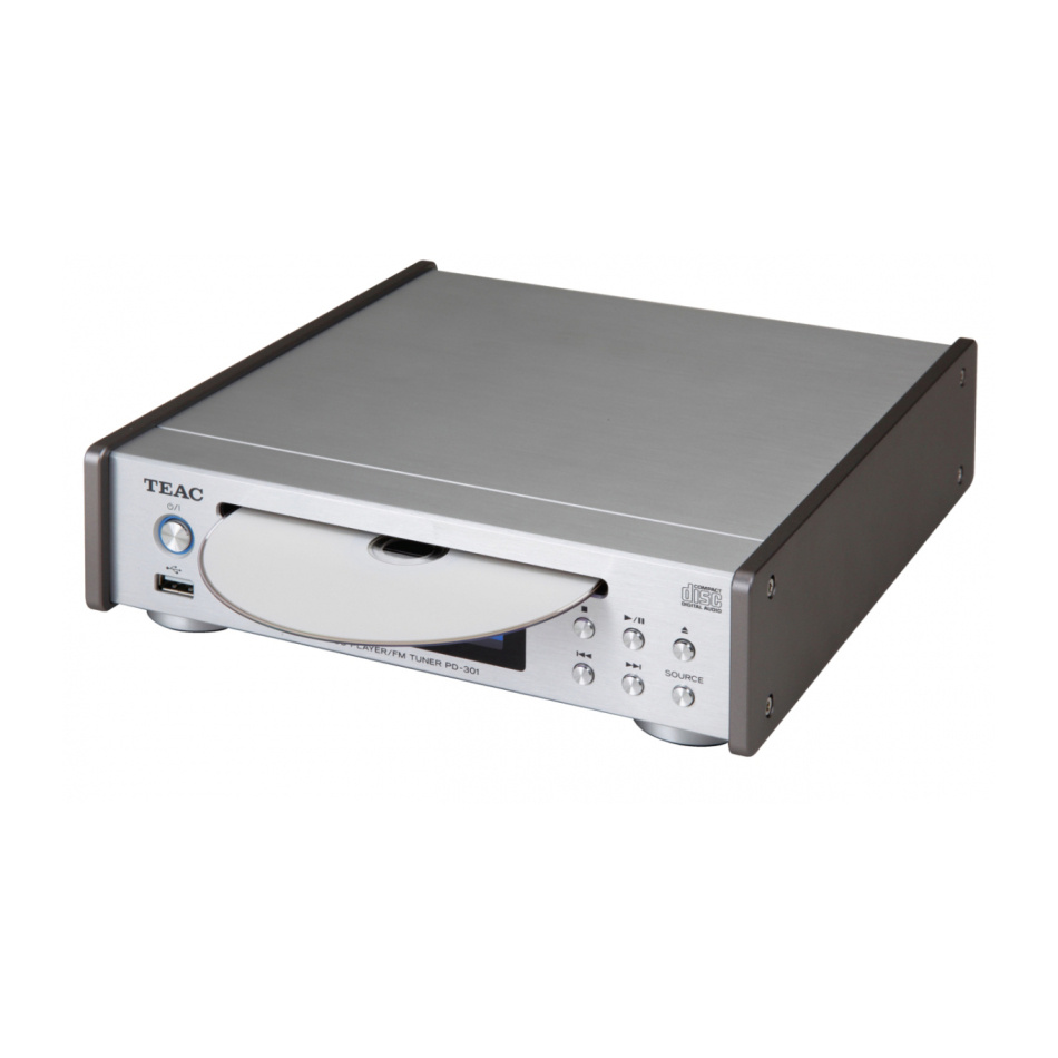 Teac PD-301DAB-X kompakt CD-spiller med radio, sølv