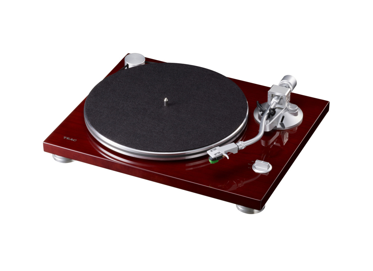 Teac TN-3B platespiller med RIAA & USB-digitalisering, kirsebær