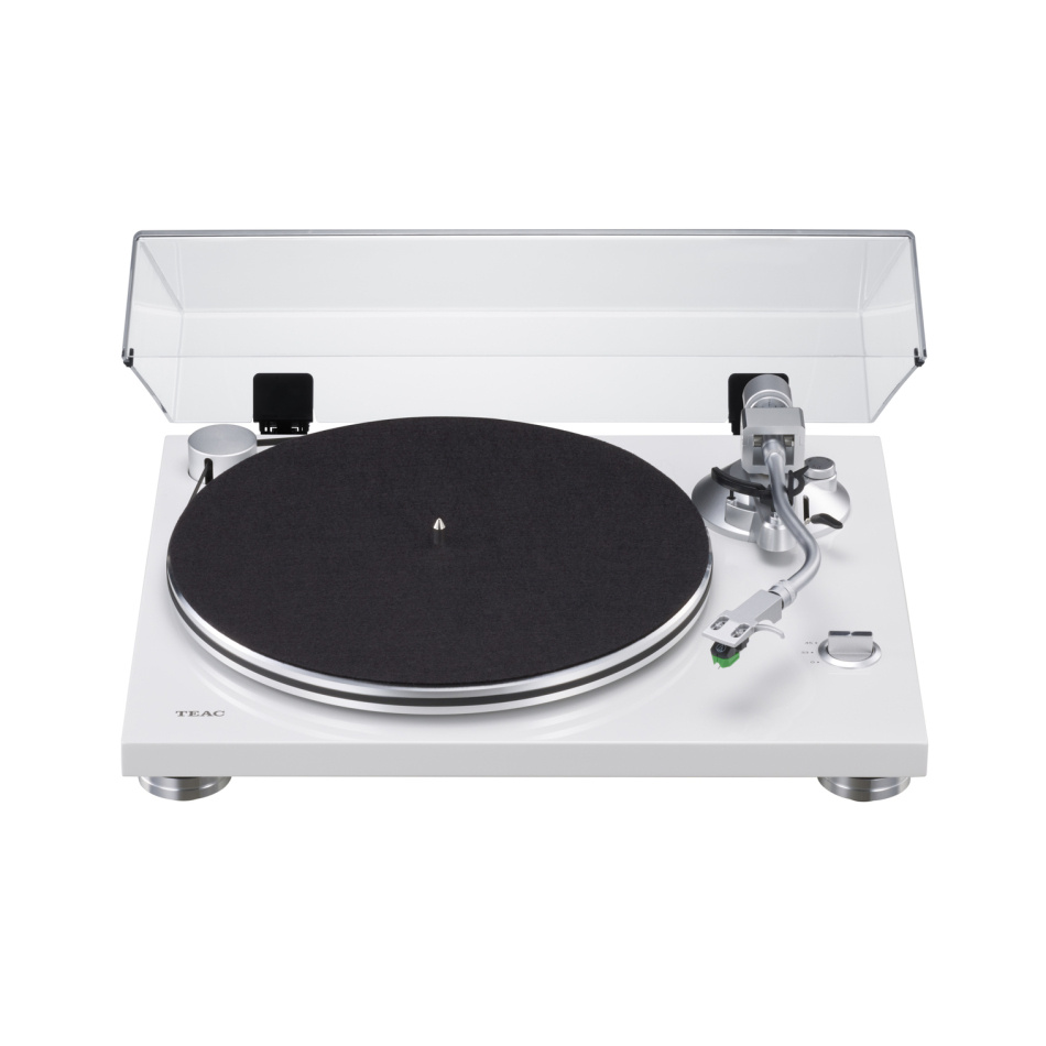 Teac TN-3B platespiller med RIAA & USB-digitalisering, hvit