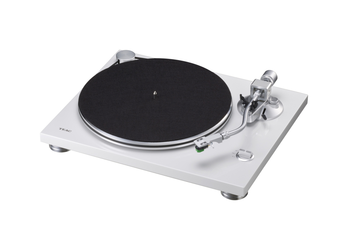 Teac TN-3B platespiller med RIAA & USB-digitalisering, hvit