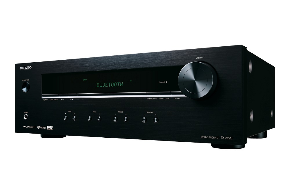 Onkyo TX-8220 stereoforsterker med DAC & RIAA-trinn, svart
