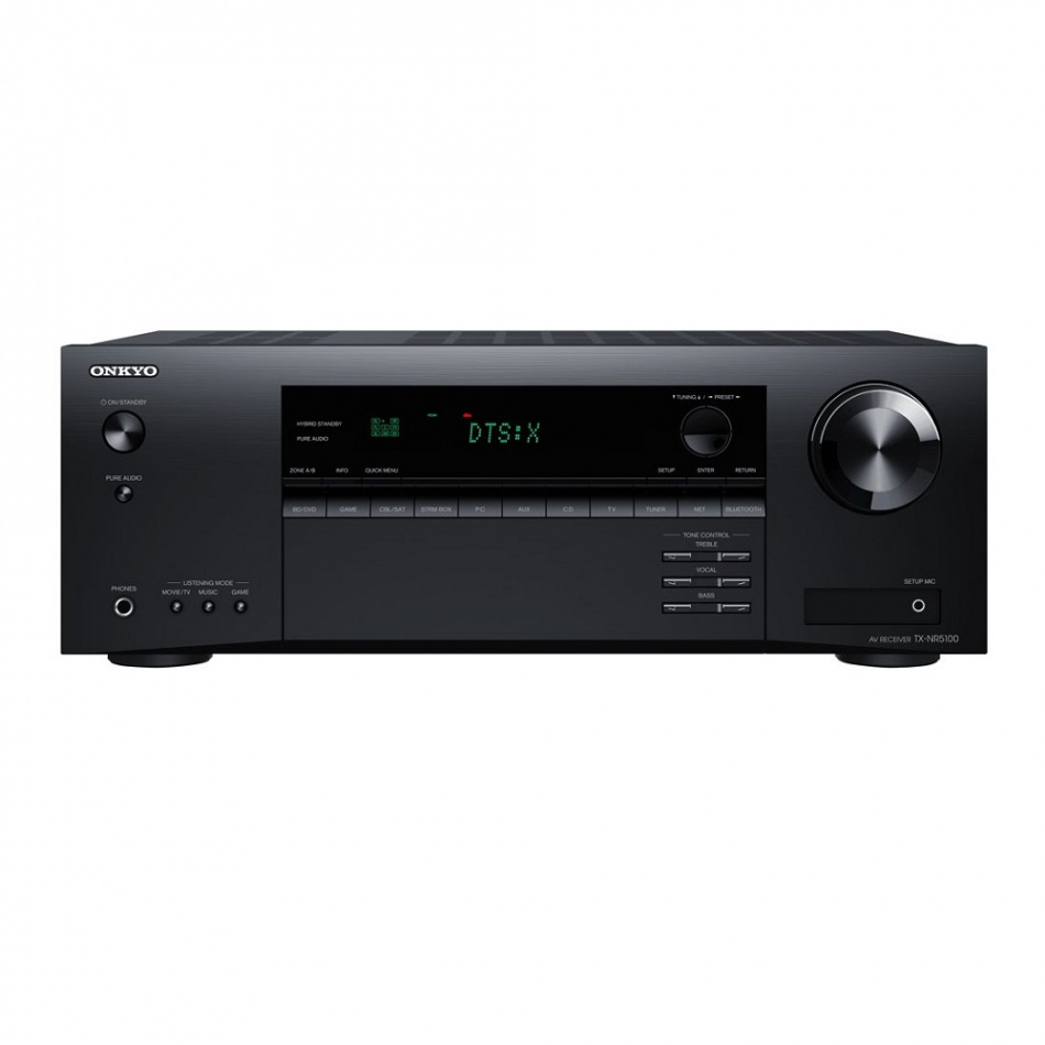 Onkyo TX-NR5100 hjemmekinoforsterker med Dolby Atmos & IMAX Enhanced, svart