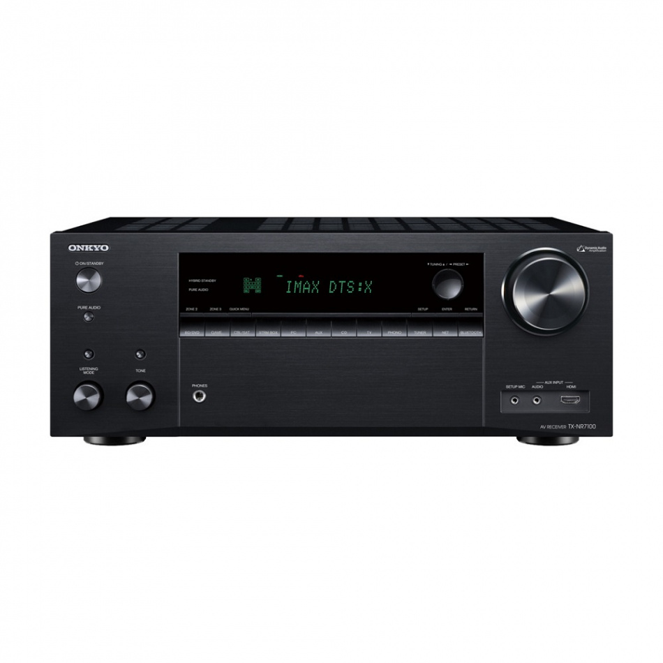 Onkyo TX-NR7100 hjemmekinoforsterker med THX Select & Dirac Live, svart