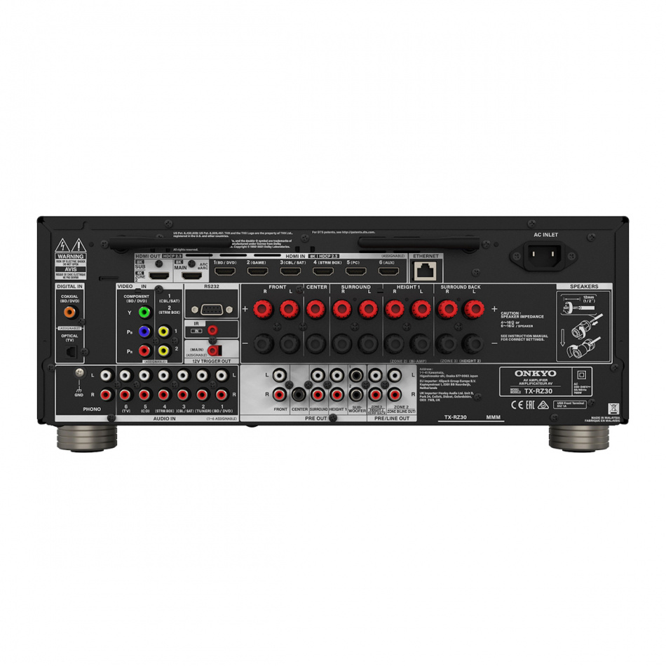 Onkyo TX-RZ30 hjemmekinoforsterker med Dirac Live & IMAX Enhanced
