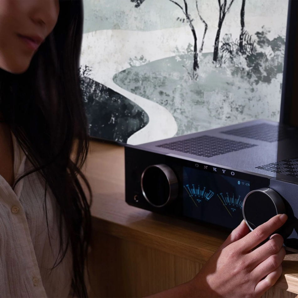 Onkyo Muse Y-40 streamingforsterker med HDMI & Phono, svart