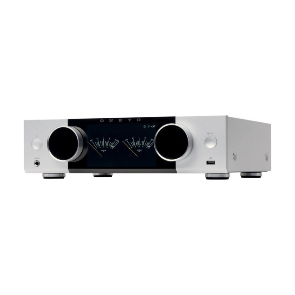 Onkyo Muse Y-40 strømmeforsterker med HDMI & Phono, sølv