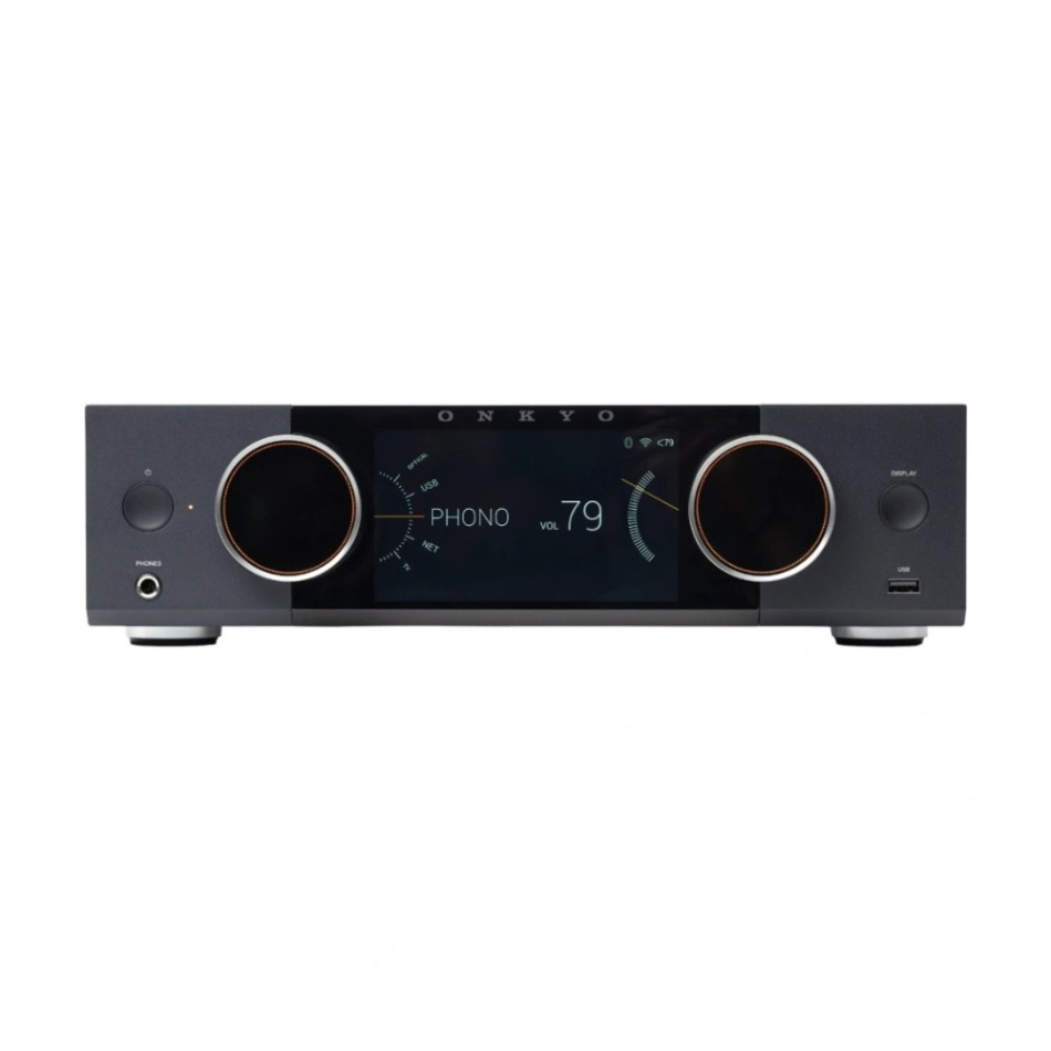 Onkyo Muse Y-50 streamingforsterker med HDMI & Phono, svart
