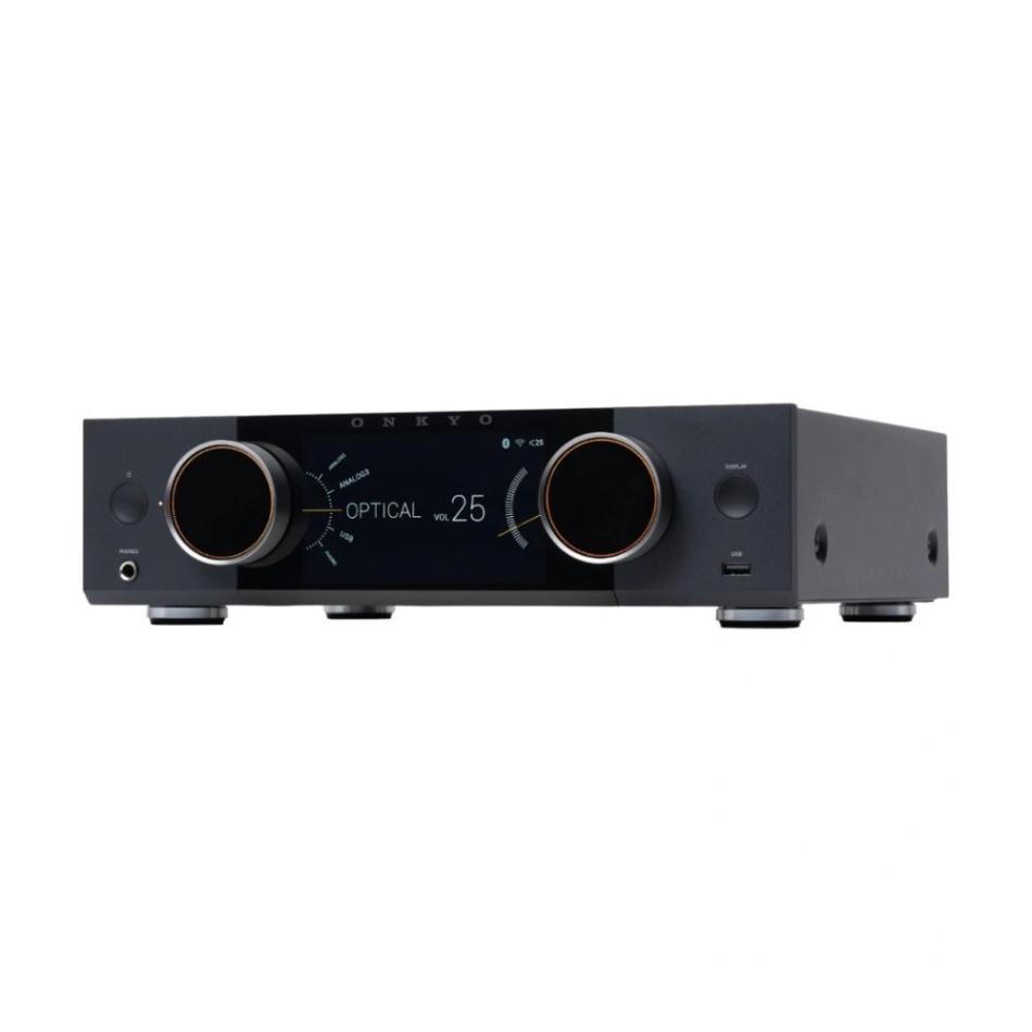 Onkyo Muse Y-50 streamingforsterker med HDMI & Phono, svart