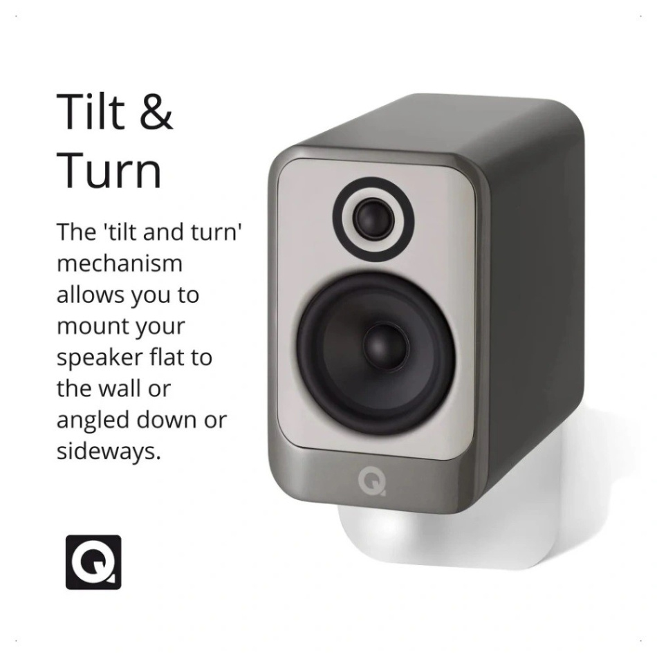 Q Acoustics Q WB75 veggfeste svart, stykk