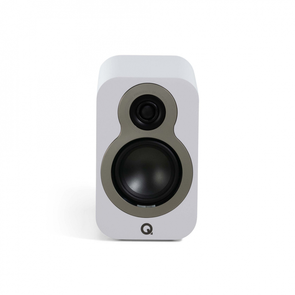 Q Acoustics 3010c stativhøyttalere, matt hvit par