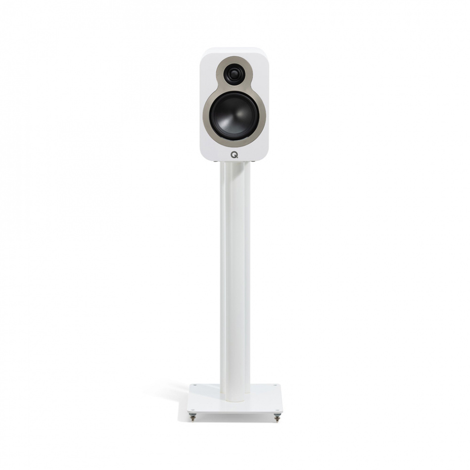 Q Acoustics 3020c stativhøyttalere, matt hvit par