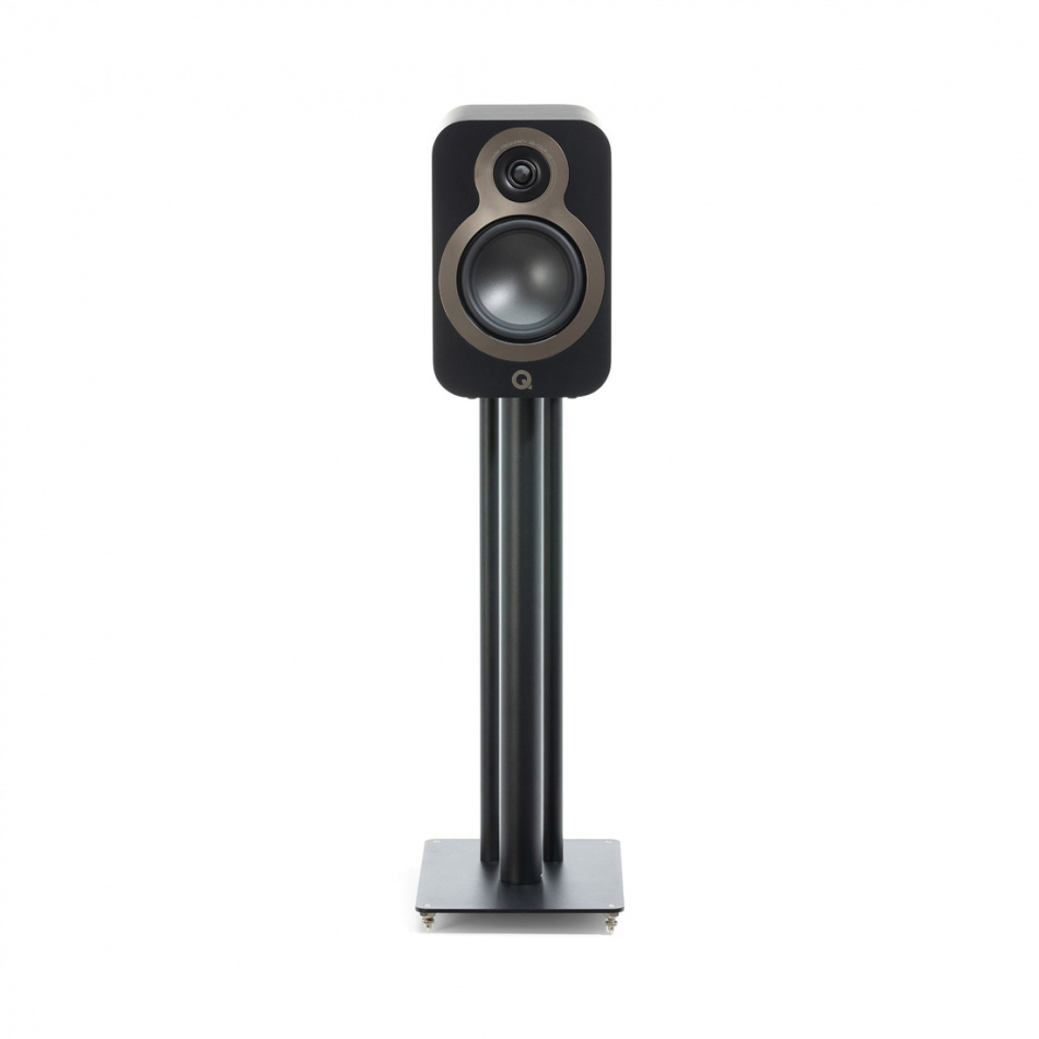 Q Acoustics 3030c stativhøyttalere, matt svart par