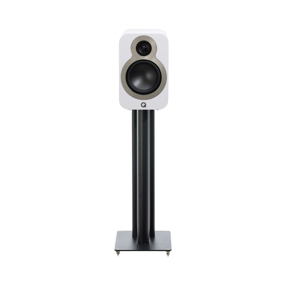 Q Acoustics 3030c stativhøyttalere, matt hvit par