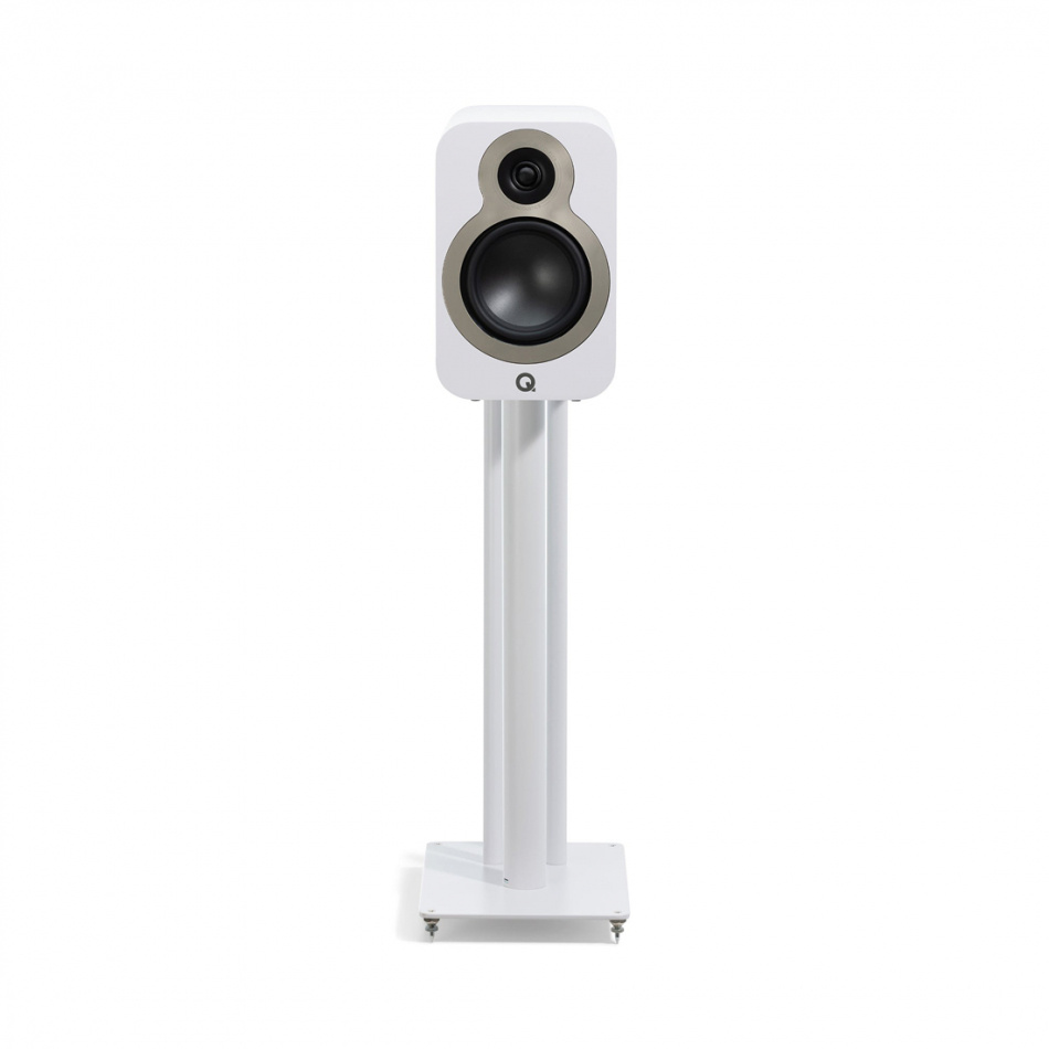 Q Acoustics 3030c stativhøyttalere, matt hvit par
