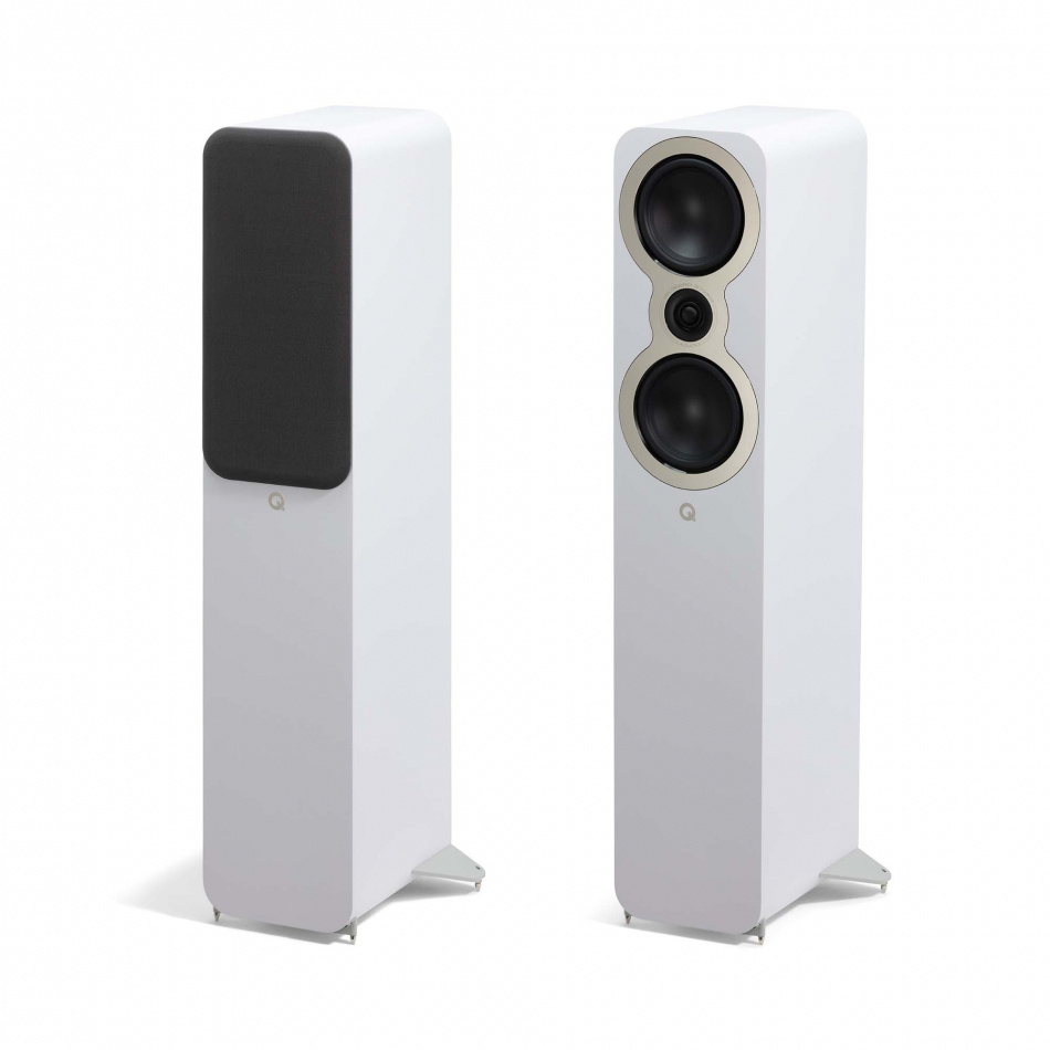 Q Acoustics 3050c gulvhøyttalere, matt hvitt par