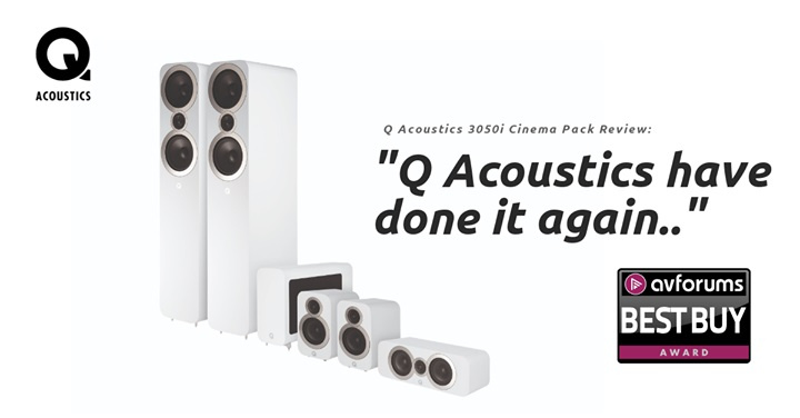 Q Acoustics 3060S kompakt aktiv subwoofer, svart