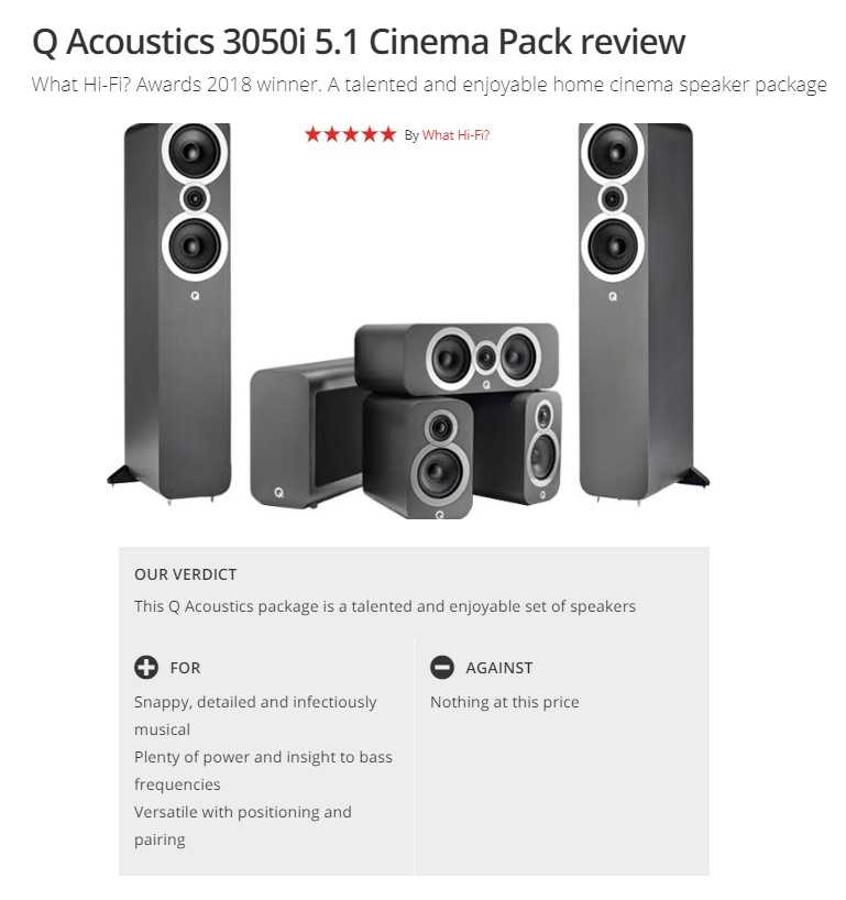Q Acoustics 3060S kompakt aktiv basskasse, hvit